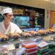 The sushi chef serving up some maki rolls