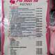 The menu